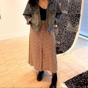 American eagle leopard maxi skirt